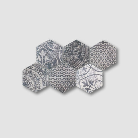 Ally Hexagon Patterned Mosaic